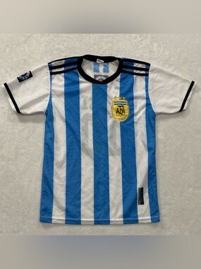 AFA Argentina National Team Lionel Messi #10 Home Soccer Jersey Youth Size 14